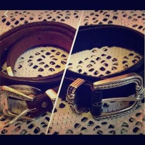 Two Brighton Leather Belts Size Small